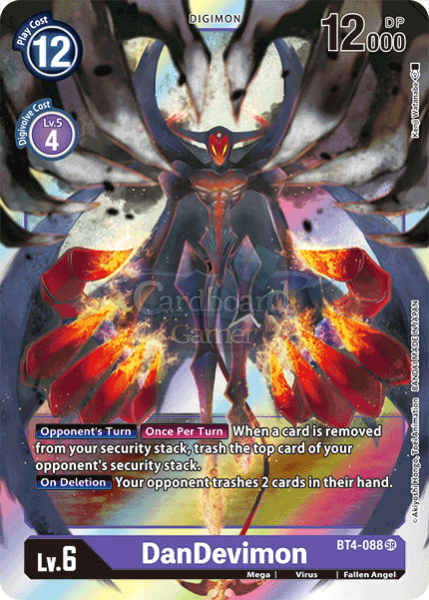 Bt4-088 Dandevimon Super Rare Single Card