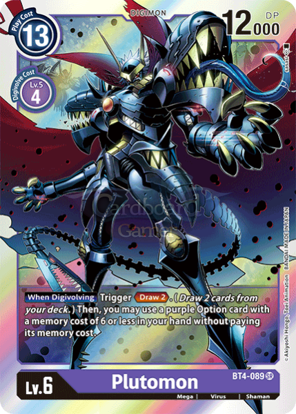 Bt4-089 Plutomon Super Rare Single Card