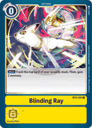 Bt4-104 Blinding Ray Rare Single Card