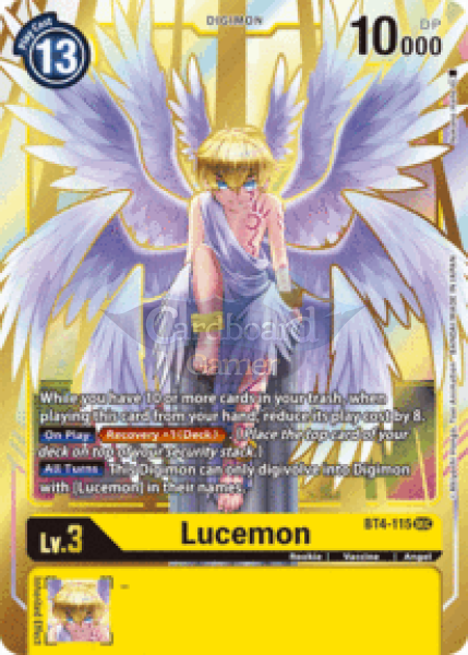 Bt4-115 Lucemon Secret Rare Single Card