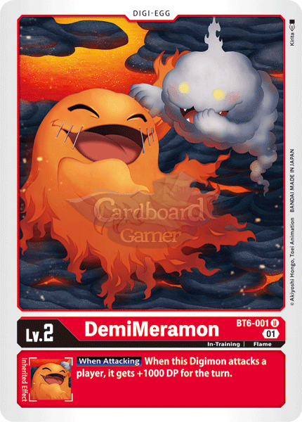 Bt6-001 - Demimeramon Uncommon Single Card