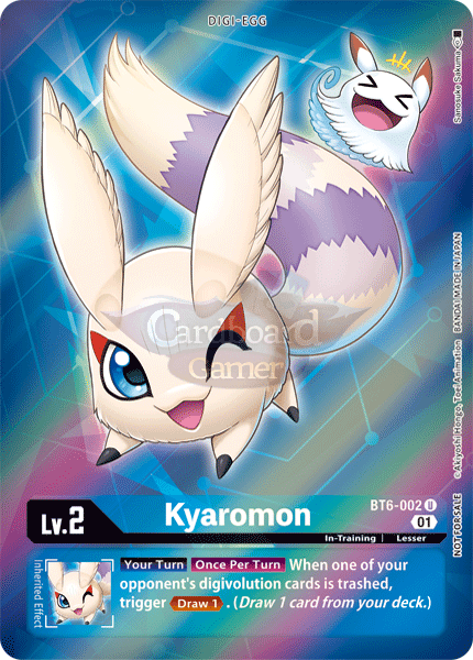 Bt6-002 - Kyaromon Uncommon (Alt Art) Single Card