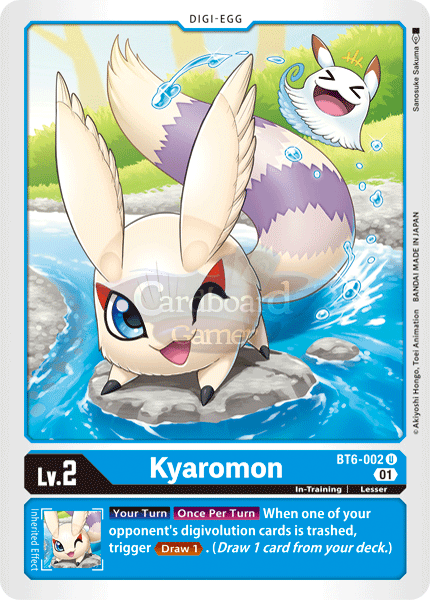 Bt6-002 - Kyaromon Uncommon Single Card