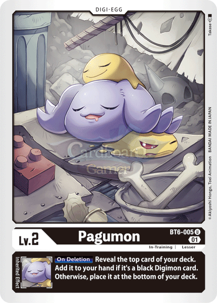 Bt6-005 - Pagumon Uncommon Single Card