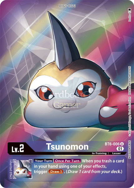 Bt6-006 - Tsunomon Uncommon (Alt Art) Single Card