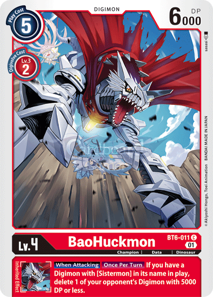 Bt6-011 - Baohuckmon Common Single Card