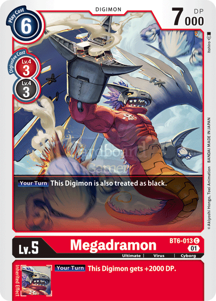 Bt6-013 - Megadramon Common Single Card