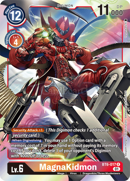 Bt6-017 - Magnakidmon Rare Single Card