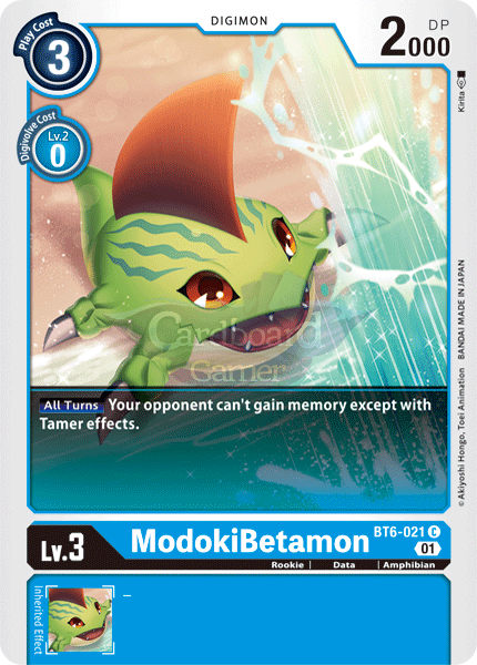 Bt6-021 - Modokibetamon Common Single Card