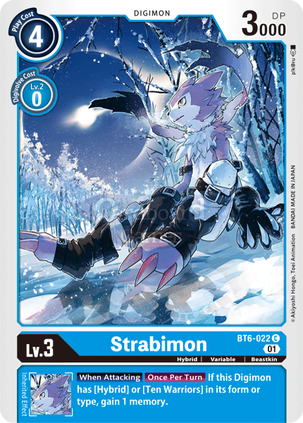 Bt6-022 - Strabimon Common Single Card