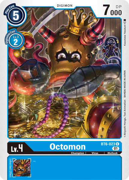 Bt6-023 - Octomon Common Single Card