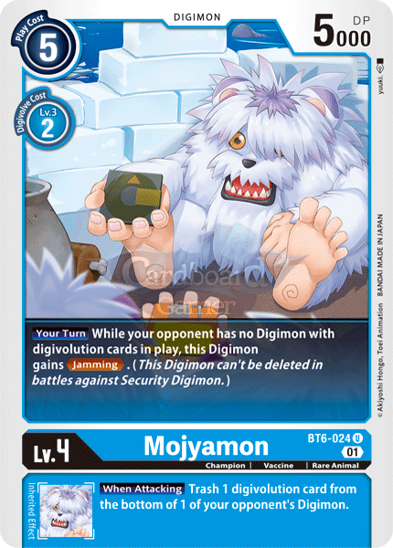 Bt6-024 - Mojyamon Uncommon Single Card