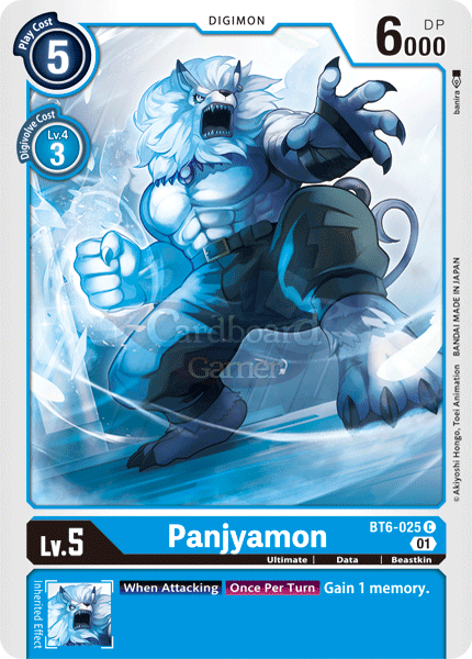 Bt6-025 - Panjyamon Common Single Card