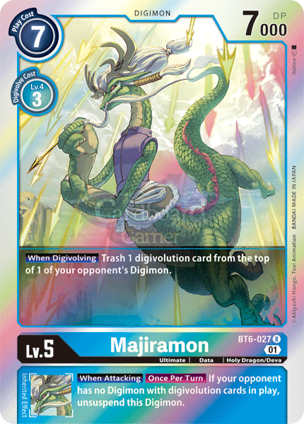 Bt6-027 - Majiramon Rare Single Card