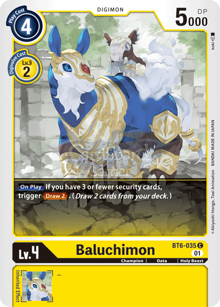 Bt6-035 - Baluchimon Common Single Card