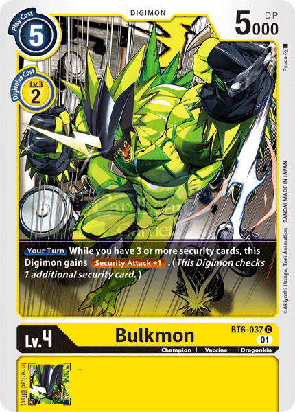 Bt6-037 - Bulkmon Common Single Card