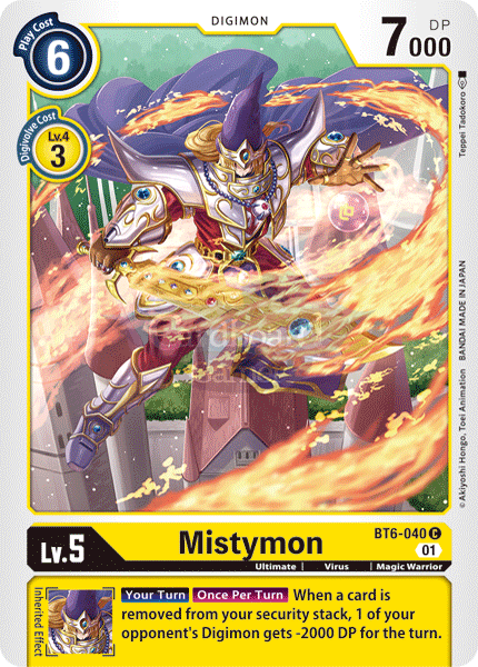 Bt6-040 - Mistymon Common Single Card