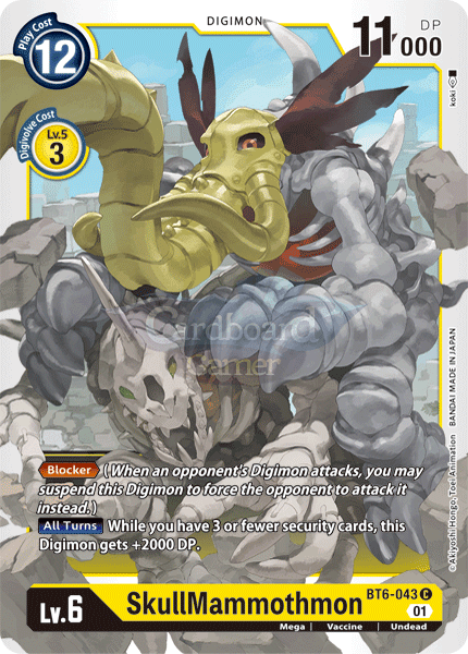 Bt6-043 - Skullmammothmon Common Single Card