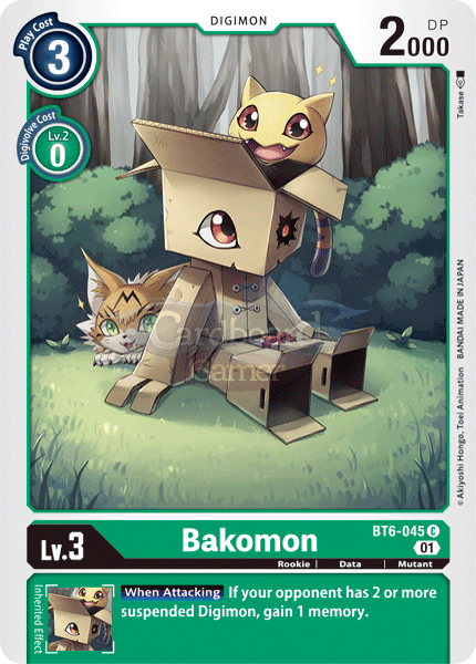 Bt6-045 - Bakomon Common Single Card