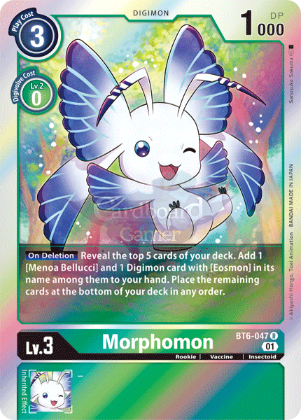 Bt6-047 - Morphomon Rare Single Card