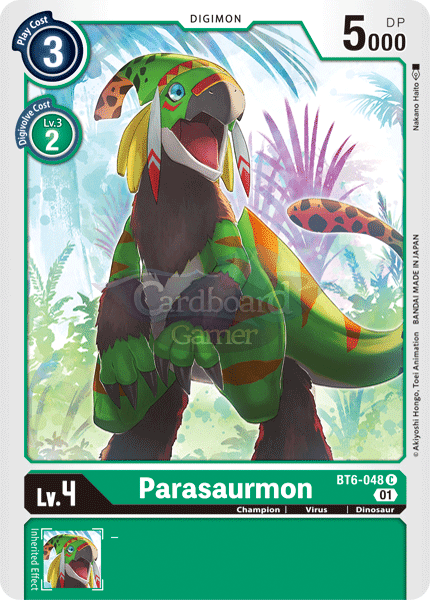 Bt6-048 - Parasaurmon Common Single Card