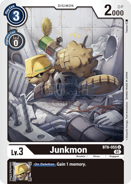 Bt6-055 - Junkmon Uncommon Single Card