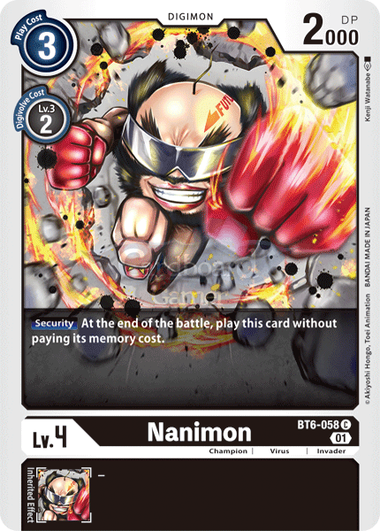 Bt6-058 - Nanimon Common Single Card