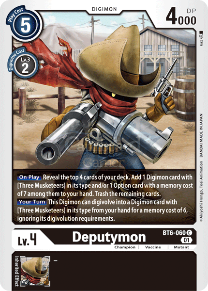 Bt6-060 - Deputymon Common Single Card