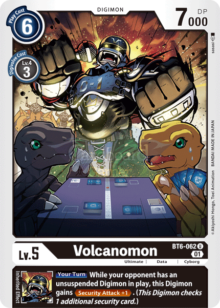 Bt6-062 - Volcanomon Uncommon Single Card