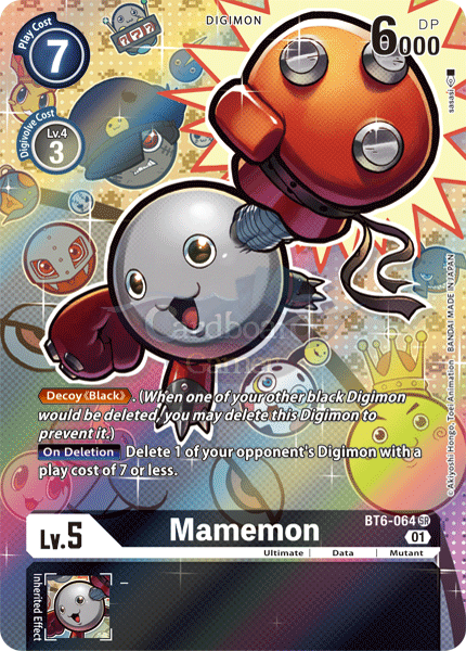 Bt6-064 - Mamemon Super Rare (Alt Art) Single Card