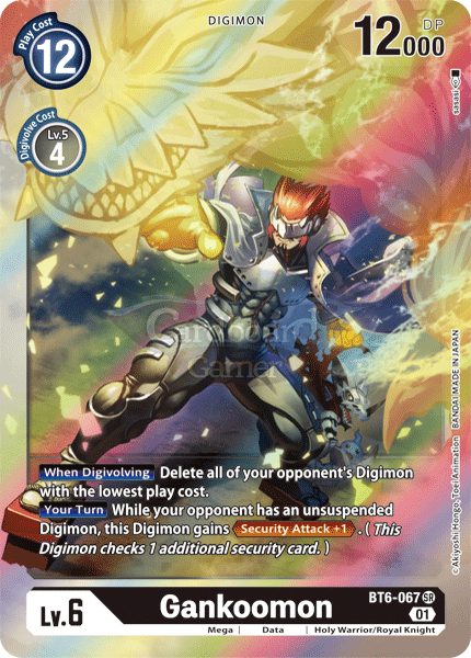 Bt6-067 - Gankoomon Super Rare Single Card