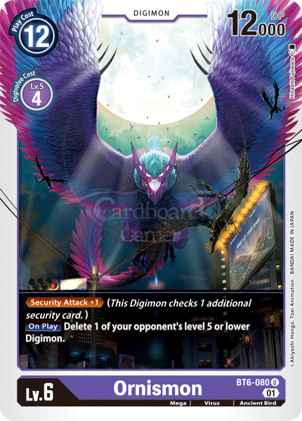 Bt6-080 - Ornismon Uncommon Single Card