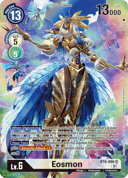 Bt6-086 - Eosmon Super Rare (Alt Art) Single Card