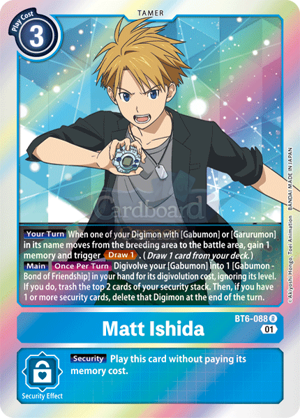 Bt6-088 - Matt Ishida Rare Single Card