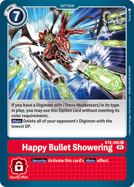 Bt6-095 - Happy Bullet Showering Uncommon Single Card