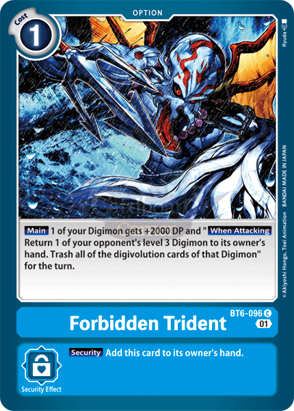 Bt6-096 - Forbidden Trident Common Single Card