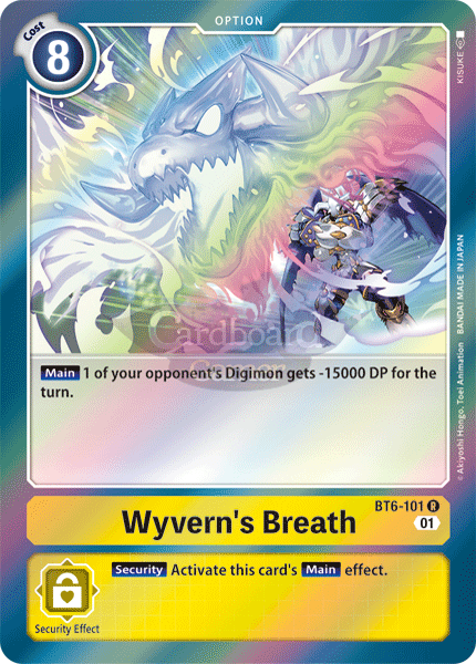 Bt6-101 - Wyverns Breath Rare Single Card