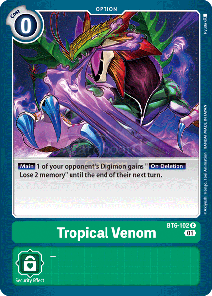 Bt6-102 - Tropical Venom Common Single Card