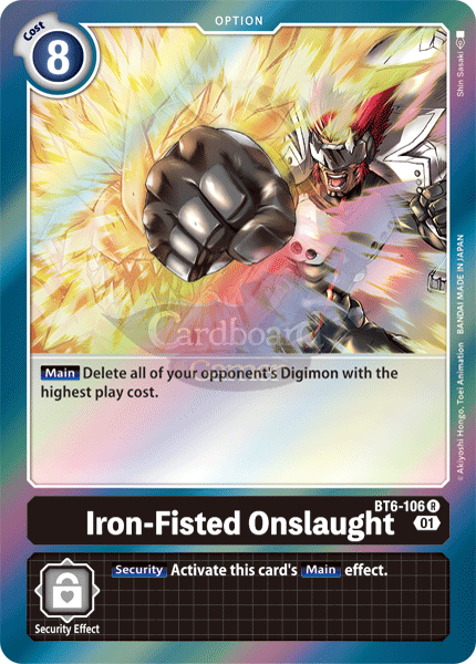 Bt6-106 - Iron-Fisted Onslaught Rare Single Card