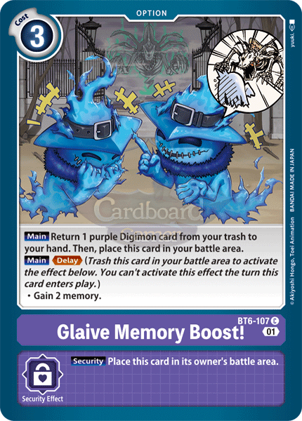 Bt6-107 - Glaive Memory Boost! Common Single Card