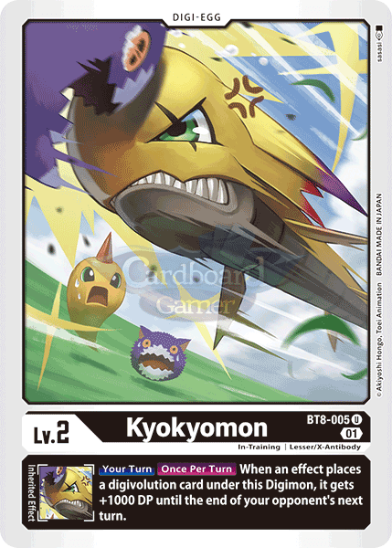 Bt8-005 Kyokyomon Uncommon Single Card