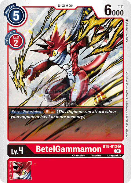 Bt8-013 Betelgammamon Common Single Card