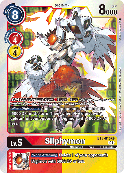 Bt8-015 Silphymon Rare Single Card