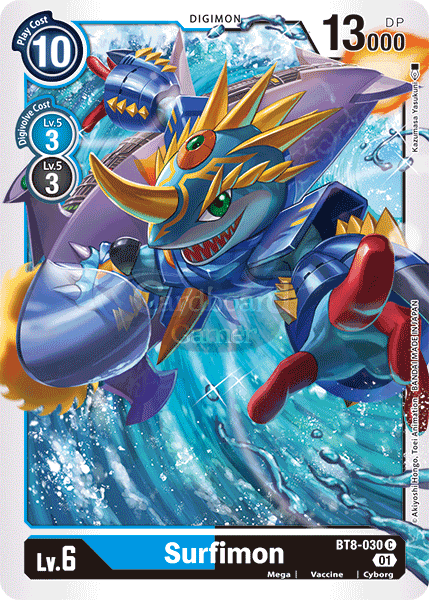 Bt8-030 Surfimon Common Single Card