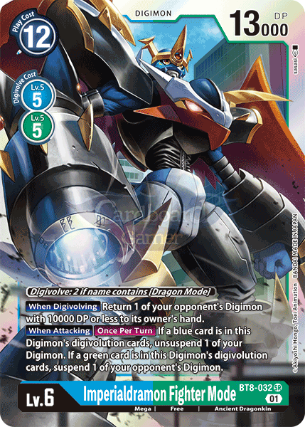 Bt8-032 Super Rare Imperialdramon Fighter Mode Single Card