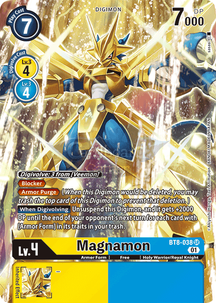 Bt8-038 Alternate Art Magnamon Single Card