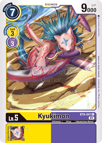 Bt8-041 Kyukimon Common Single Card