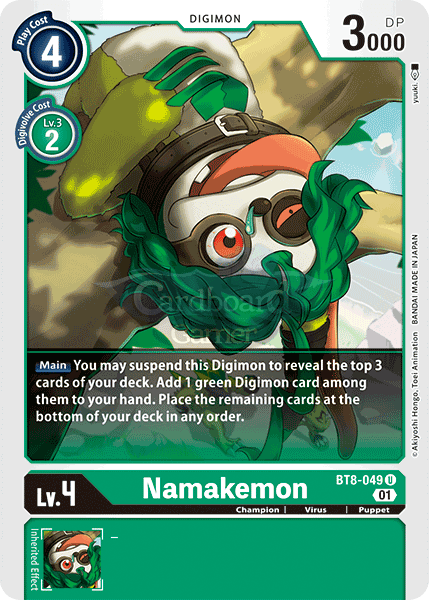 Bt8-049 Namakemon Uncommon Single Card