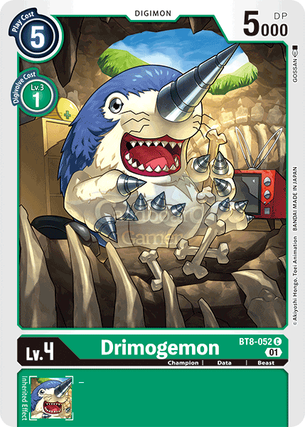 Bt8-052 Drimogemon Common Single Card