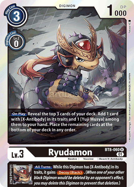 Bt8-060 Ryudamon Rare Single Card